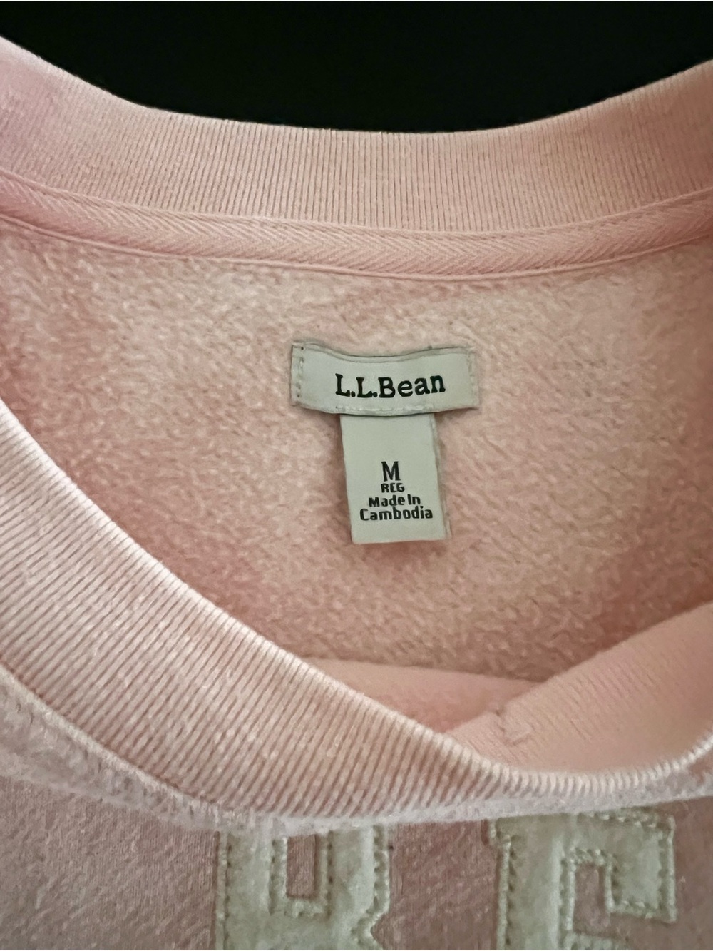 L.L. BEAN 1912 Heritage Logo Crewneck Powder Pink Sweatshirt - Picture 4 of 8